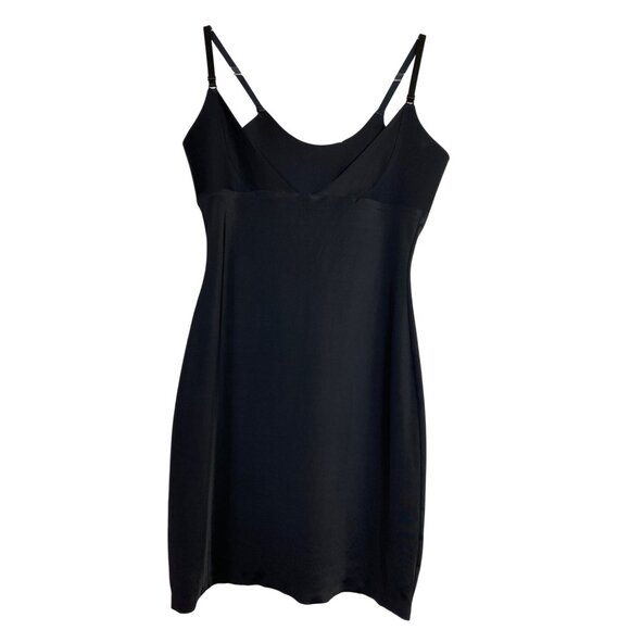 Black Slip Dress XL Simply Perfect By Warners Shapewear Sexy Bodycon Smoothing - Picture 1 of 6
